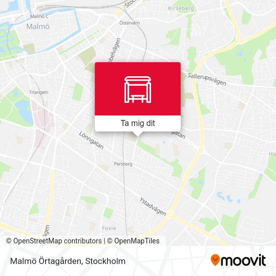 Malmö Örtagården karta