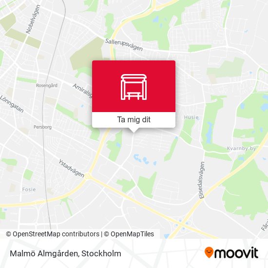 Malmö Almgården karta