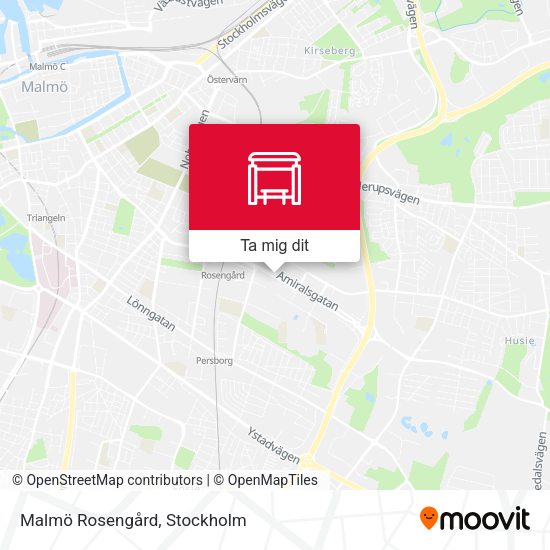 Malmö Rosengård karta