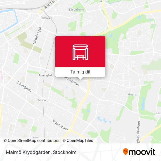 Malmö Kryddgården karta