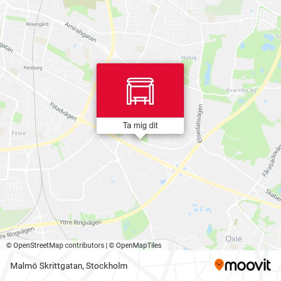 Malmö Skrittgatan karta