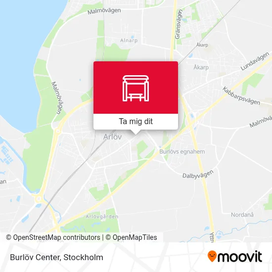 Burlöv Center karta