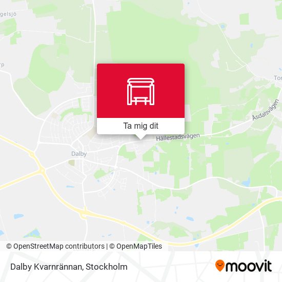 Dalby Kvarnrännan karta