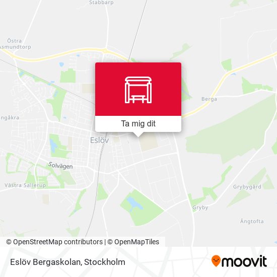 Eslöv Bergaskolan karta