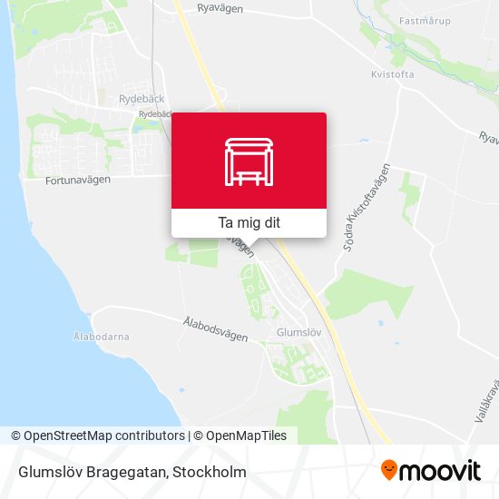 Glumslöv Bragegatan karta
