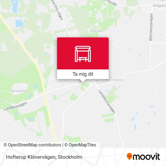 Hofterup Klövervägen karta
