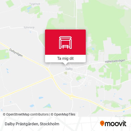 Dalby Prästgården karta
