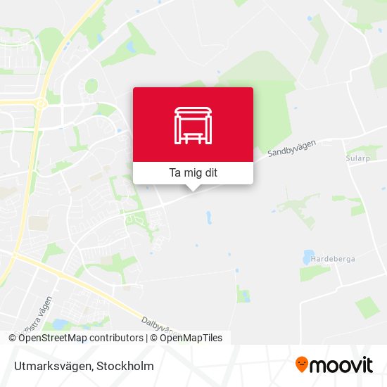 Utmarksvägen karta