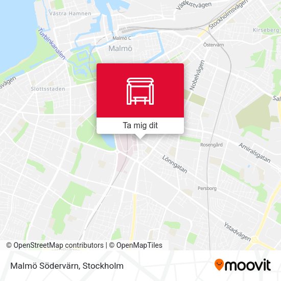 Malmö Södervärn karta