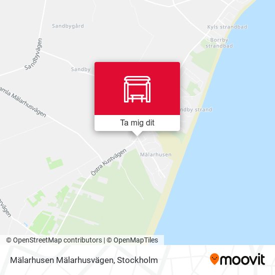 Mälarhusen Mälarhusvägen karta