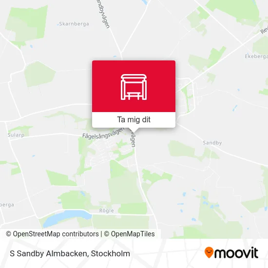 S Sandby Almbacken karta
