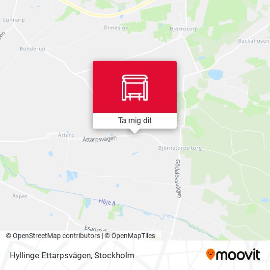 Hyllinge Ettarpsvägen karta
