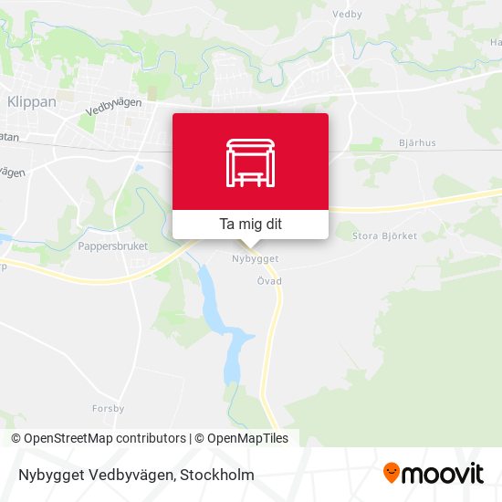 Nybygget Vedbyvägen karta