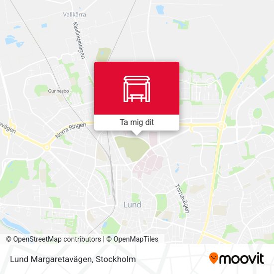Lund Margaretavägen karta