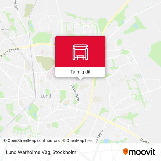 Lund Warholms Väg karta