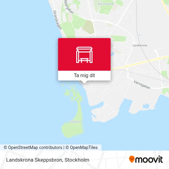 Landskrona Skeppsbron karta