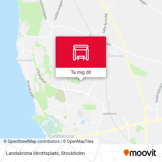 Landskrona Idrottsplats karta