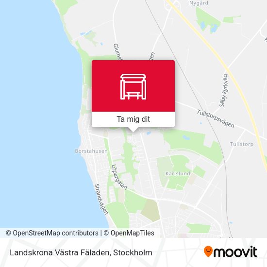 Landskrona Västra Fäladen karta
