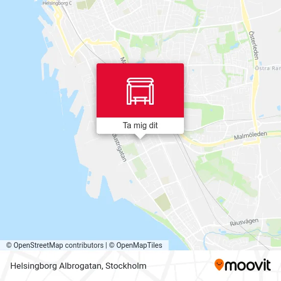 Helsingborg Albrogatan karta