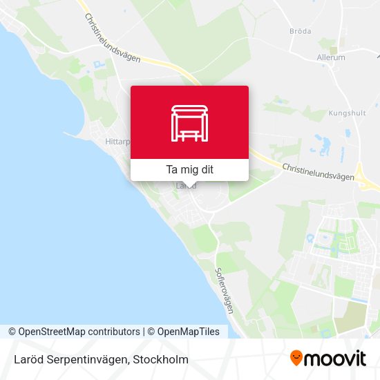 Laröd Serpentinvägen karta