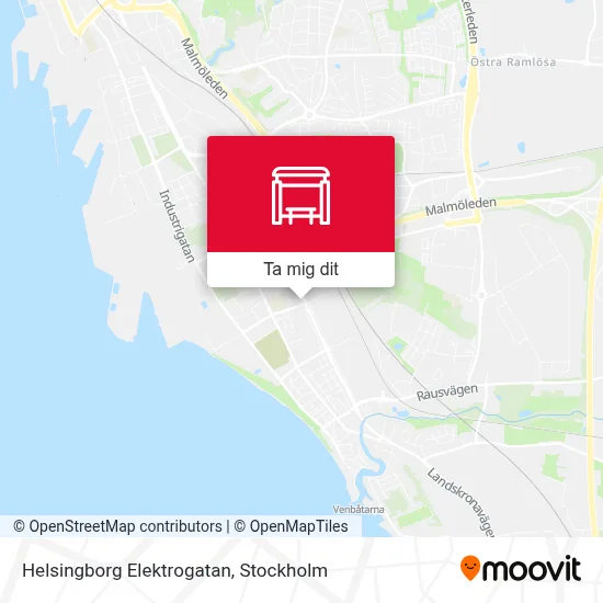 Helsingborg Elektrogatan karta