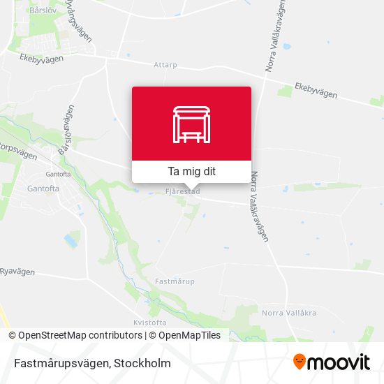 Fastmårupsvägen karta
