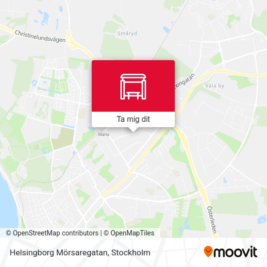 Helsingborg Mörsaregatan karta
