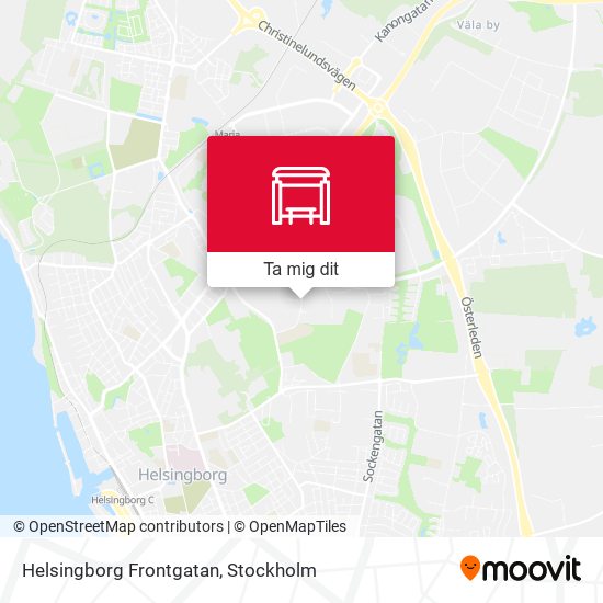 Helsingborg Frontgatan karta