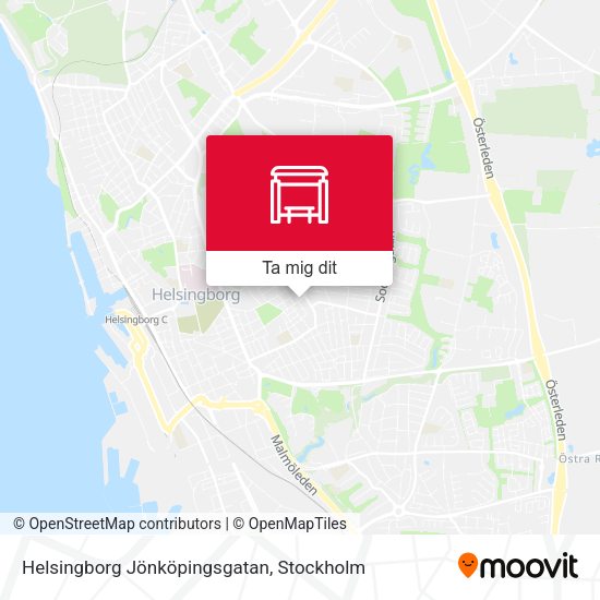 Helsingborg Jönköpingsgatan karta