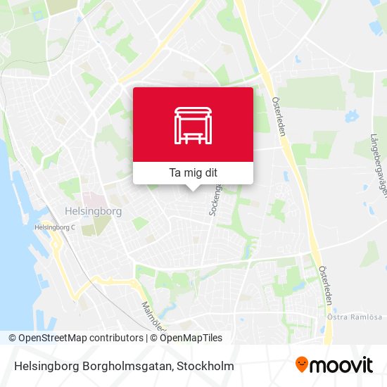 Helsingborg Borgholmsgatan karta