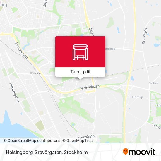 Helsingborg Gravörgatan karta