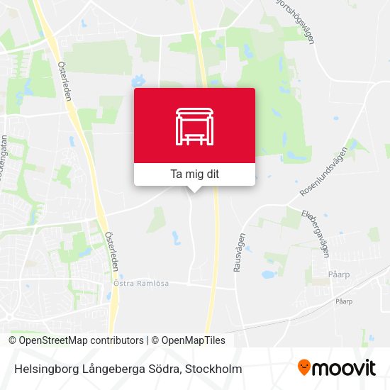 Helsingborg Långeberga Södra karta