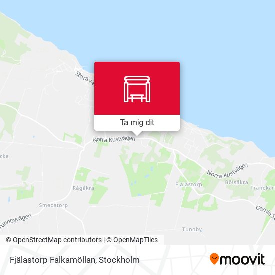 Fjälastorp Falkamöllan karta