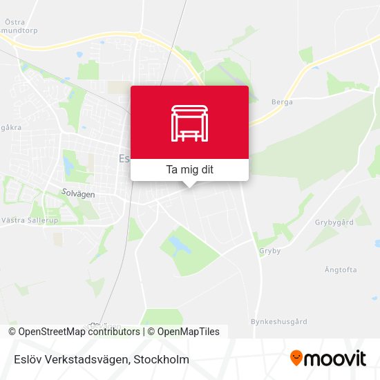 Eslöv Verkstadsvägen karta
