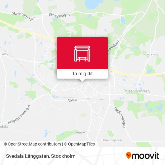 Svedala Långgatan karta