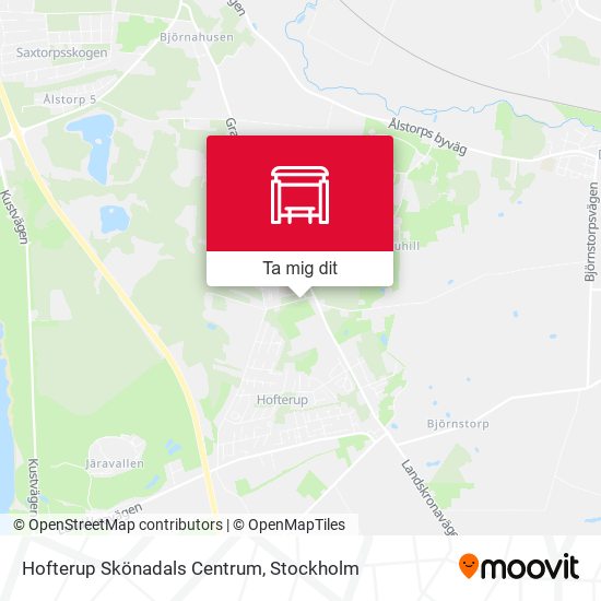 Hofterup Skönadals Centrum karta