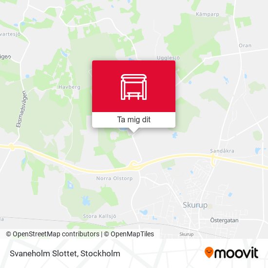 Svaneholm Slottet karta