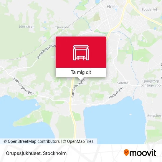 Orupssjukhuset karta