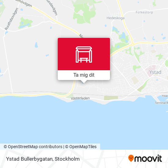 Ystad Bullerbygatan karta