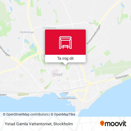 Ystad Gamla Vattentornet karta