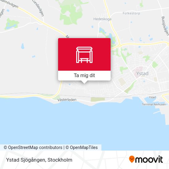 Ystad Sjögången karta