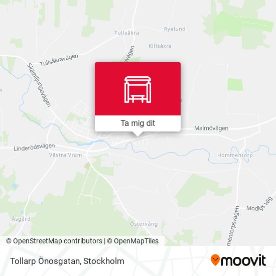 Tollarp Önosgatan karta