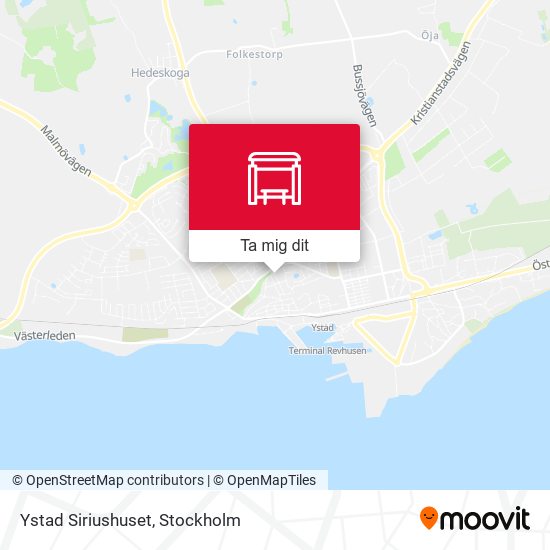 Ystad Siriushuset karta