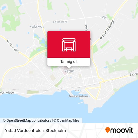 Ystad Vårdcentralen karta