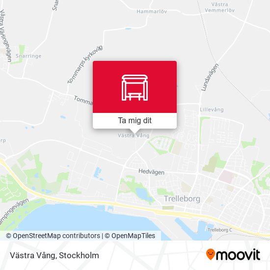 Västra Vång karta