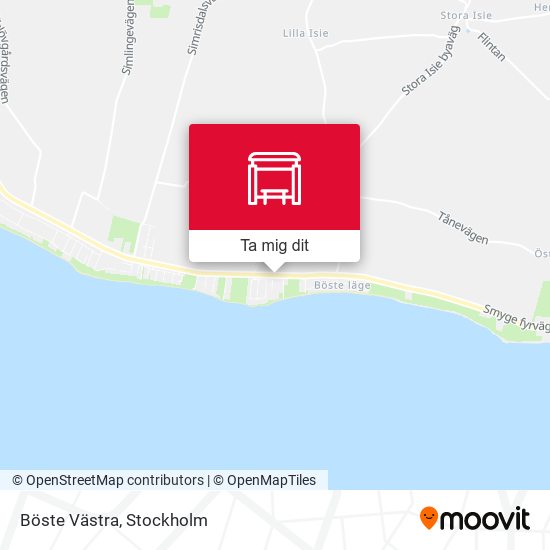 Böste Västra karta