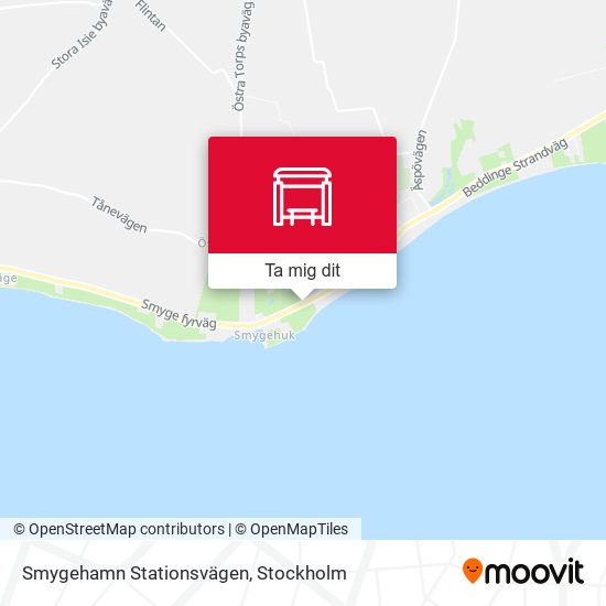 Smygehamn Stationsvägen karta