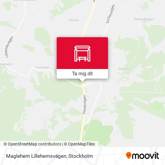 Maglehem Lillehemsvägen karta