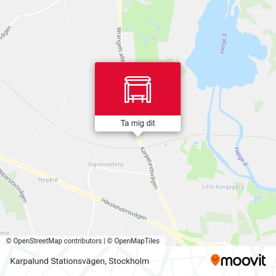 Karpalund Stationsvägen karta