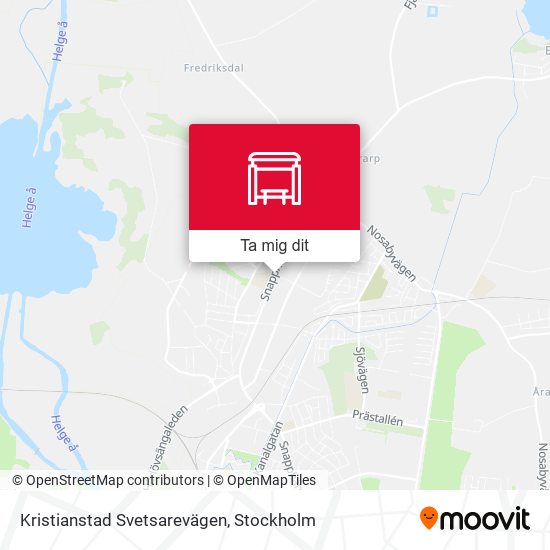 Kristianstad Svetsarevägen karta